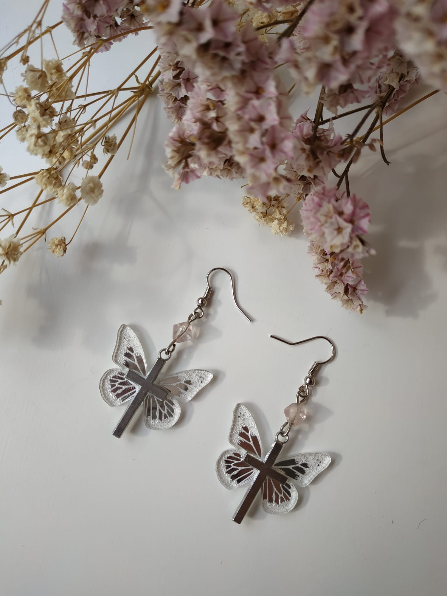 Yaari Collections Premium Quality Butterflies Earrings With Black Stone -  Yaari Collections